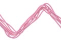 Pink computer cable Royalty Free Stock Photo