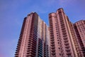 Pink condo with blue sky Royalty Free Stock Photo