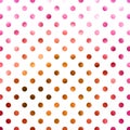 Pink Copper Gold Polka Dot Pattern
