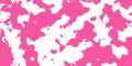 Pink cowhide with white spots as a seamless pattern Royalty Free Stock Photo