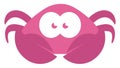 Pink crab, icon