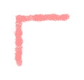 Pink Crayon Border Sketch Corner Frame Royalty Free Stock Photo