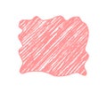 Pink Crayon Wavy Sketch Quote Frame Royalty Free Stock Photo