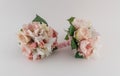 Pink and Cream Bridesmaids Bouquets Royalty Free Stock Photo