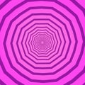 Pink creative geometric square background with polygonal pattern. Backdrop with psychedelic rotating effect, tunnel or Royalty Free Stock Photo