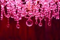 Pink Crystal chandelier