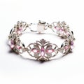 Pink Crystal Filigree Bracelet Inspired By Countess Royalty Free Stock Photo