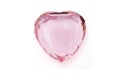 Pink crystal heart Royalty Free Stock Photo