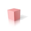 Pink cube 3D