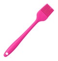 Pink culinary brush, kitchen utensil. Isolated background Royalty Free Stock Photo