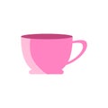 Pink cup vector icon clipart