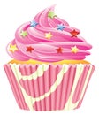 Pink cupcake Royalty Free Stock Photo