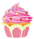 Pink cupcake Royalty Free Stock Photo