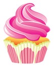 Pink cupcake