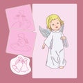 Pink Cupid Royalty Free Stock Photo