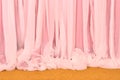 Pink Curtain and carpet