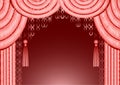 Pink Curtain Frame Royalty Free Stock Photo