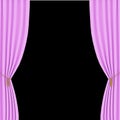 Pink curtains background