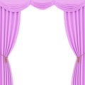 Pink curtains background