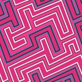 Pink curve seamless pattern