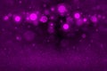 pink beautiful bright glitter lights defocused bokeh abstract background with falling snow flakes fly, celebratory mockup texture Royalty Free Stock Photo