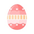Pink Cute Easter Egg Illustration Royalty Free Stock Photo