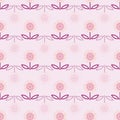 Pink cute flower gradient seamless print background design