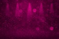 Pink wonderful shining glitter lights defocused stage spotlights bokeh abstract background with sparks fly, celebratory mockup Royalty Free Stock Photo