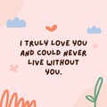 Pink Cute Love Reminder Instagram Post