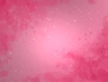 Pink cute red childish elegant simple background with paint spots and polka dots Royalty Free Stock Photo