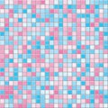 Pink and cyan square tiles seamless vector texture