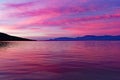 Pink Dawn Light Over Corinthian Gulf Bay