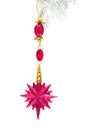 Pink decoration star isolated