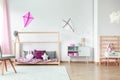 Pink decorations in kids bedroom Royalty Free Stock Photo