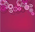 Pink decorative circle