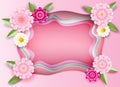 Mother`s Day frame decoration copy space blank page Royalty Free Stock Photo