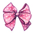 Pink decorative gift ribbon