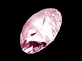 Pink Diamond Crystal (Front) Royalty Free Stock Photo