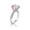 Pink diamond ring. Royalty Free Stock Photo