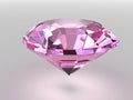 Pink diamond with soft shadows