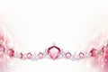 a pink diamond tiara on a white background Royalty Free Stock Photo
