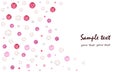 Pink diamonds decorative vector background