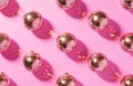 pink disco ball pattern over pink background