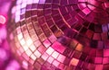 a pink disco ball pattern, xmaspunk, kitsch aesthetic