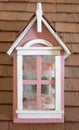 Pink Dollhouse Window Royalty Free Stock Photo