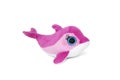 Pink dolphin toy isolated on white background Royalty Free Stock Photo