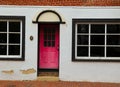 Pink Door With Black Trim Royalty Free Stock Photo