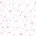 Pink dots wire textile textured seamless pattern