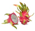 Pink dragon fruit are rich in vitamin c. Royalty Free Stock Photo