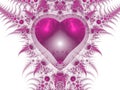 Pink dragon heart, Valantine's day motive